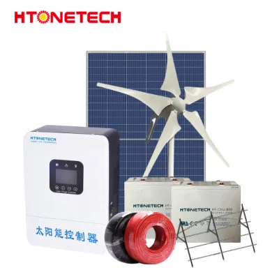 Htonetech 400W monokristalline Solarmodule Industrie-Komplettset 300 kW Solar Power Systems Battery Storag Solar Und Wind Energy System Mit 1,5 MW-Windenergieanlage