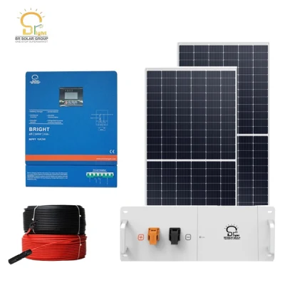 Mit Lithium-Batterie 200 kW System Photovoltaik 10kw Home Solar Netzkit