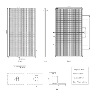 Jinko 545 550 555 560 565 Watt Bifazialmodul mit Dual Glas Solarmodul mit 144 Zellen CE TUV Zertifikate Für den gewerblichen Einsatz