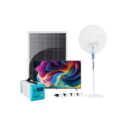 Komplette Solar Business Portable Power off Grid Energiespeicher Haus System Solar Light TV und Lüfter Home Battery Kits