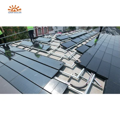 BIPV Renewable House 3kw 5kw 8kw 10kw Solar Fliesen Dachdecker Energiesystem