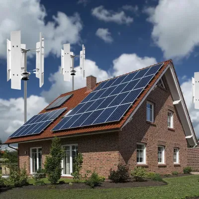 5kW 10kw Vertikal-Achse Windkraftanlage Generator für Wind Solar Hybridsystem