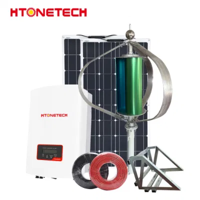 Htonetech China dreieckige Solarpanel Lieferanten 5kw 3kw 3 Phase Solaranlage mit 5kV Windkraftanlagen
