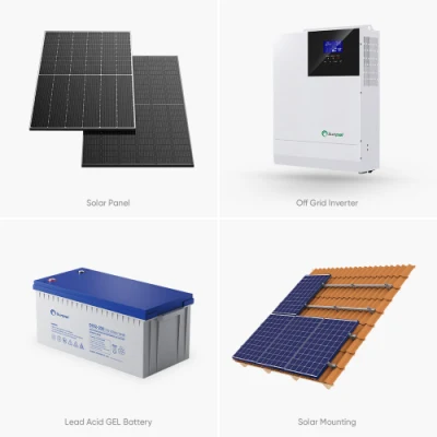 Sonnensystem mit Sonnenblende 3kw 5kw 8kw 10kw Komplettes Kit für den Heimgebrauch Solar