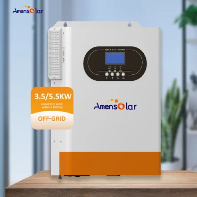 Amensolar Factory OEM 5kw 230V Hochfrequenz Solar Hybrid aus Rasterwechselrichter