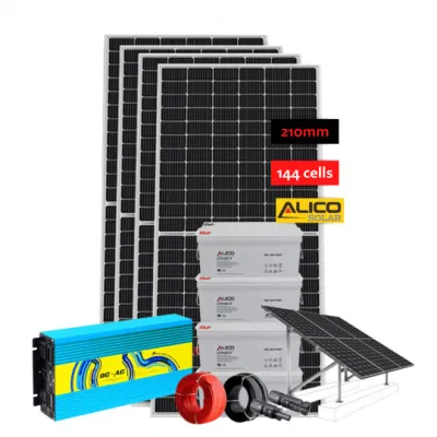 Werkspreis Home Nutzung außerhalb Raster 1kw 3kw 5kw 7kw 10kWh LiFePO4 Batterie-Panel-Generator Hybrid-Wechselrichter Solar Energy System 10kW Netzgebunden