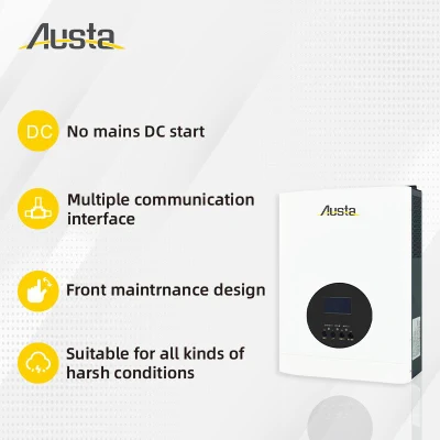 1kW Tragbare Haus aus Netzanschluss Hybrid-Wechselrichter AC DC Solarstromsystem mit MPPT-Ladekontroller
