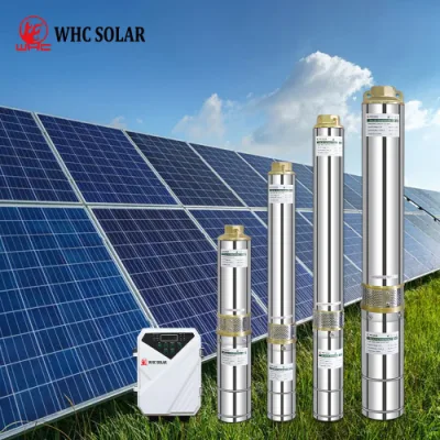 Whc Tragbare Tiefe Well1,5kw Solar-Tauchpumpe System Solar Wasserpumpe