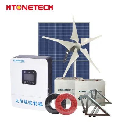 Htonetech 400W monokristalline Solarmodule Industrie-Komplettset 300 kW Solar Power Systems Battery Storag Solar Und Wind Energy System Mit 1,5 MW-Windenergieanlage