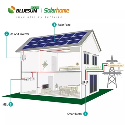 Solaranlage 15kVA 15kw auf dem Netz Sonnensystem 10kw 15 kW komplettes Solarstromsystem für Zuhause Kosten für Europa Markt