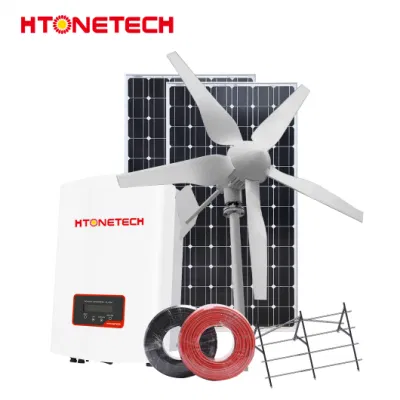 Htonetech China 320 Watt Solarpanel Großhändler 300W 3000W 10 KVA Solarstromsystem mit tragbarem Solar Wind Generator