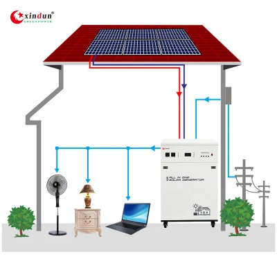 Hybrid 6kw 6000W 6kVA 6000 W Solarpanel Energiesystem Kit Komplettpreis für zu Hause