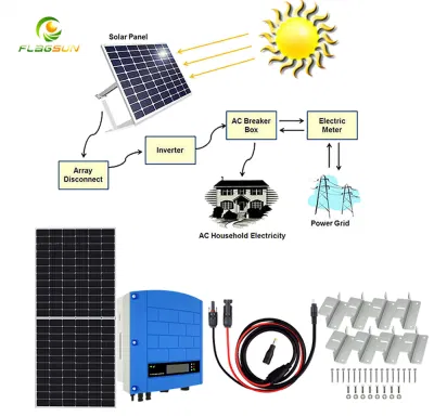 5kW Solaranlage mit 450W Solarpanel-Netz gebunden Energiespeichersystem