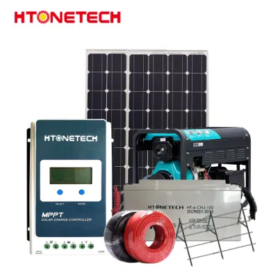 Htonetech 100kw 200kw 300kw 400kW Hybrid-Solarsystem Hersteller China Geräuscharmer Dieselgenerator Off-Grid PV Salor Energy System