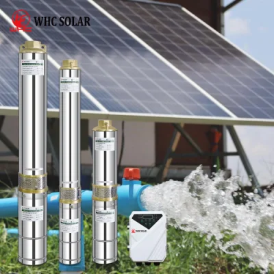 Whc Tragbare Tiefe Well1,5kw Solar-Tauchpumpe System Solar Wasserpumpe