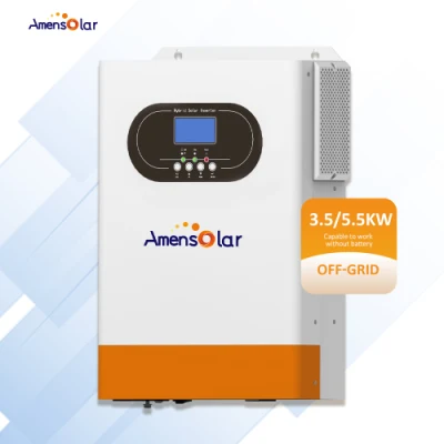 Amensolar Factory OEM 5kw 230V Hochfrequenz Solar Hybrid aus Rasterwechselrichter