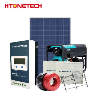 Htonetech 6kw Sonnensystem off Grid Hersteller China 30kw 40kw 79kw monokristallines Solarmodul 380W 4500 Watt Dieselgenerator 3kV Off Grid Sonnensystem