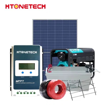Htonetech 6kw Sonnensystem off Grid Hersteller China 30kw 40kw 79kw monokristallines Solarmodul 380W 4500 Watt Dieselgenerator 3kV Off Grid Sonnensystem