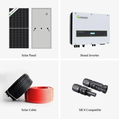 Hoher Wirkungsgrad auf dem Netz 10 kW 20 kW Solarenergie Home System 12 kVA Sonnensystem