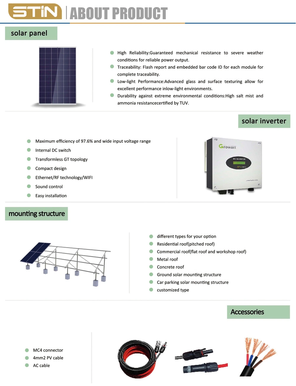 Factory Use 3kw on/off Grid Solar Energy System Three Phase Solar System Solution