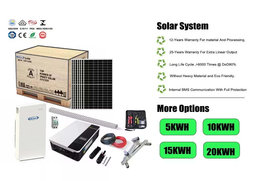 Eitai 40kw 40 Kw 40kwh 40kVA off Grid Good Price for Home and Government Solar Energy System