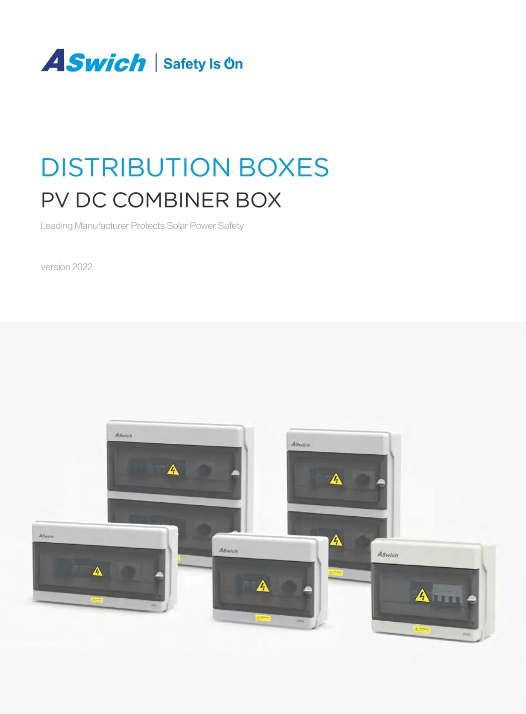 Solar PV Plastic Waterproof IP66 1000V 600V Customized DC Combiner Junction Box