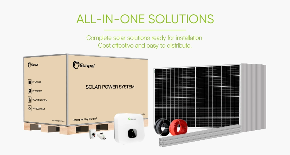 on Grid 10kw Growatt on Grid Inveter 15 Kw Hybrid Solar System 30kw 40kw 50kw 100kw 120kw 150kw