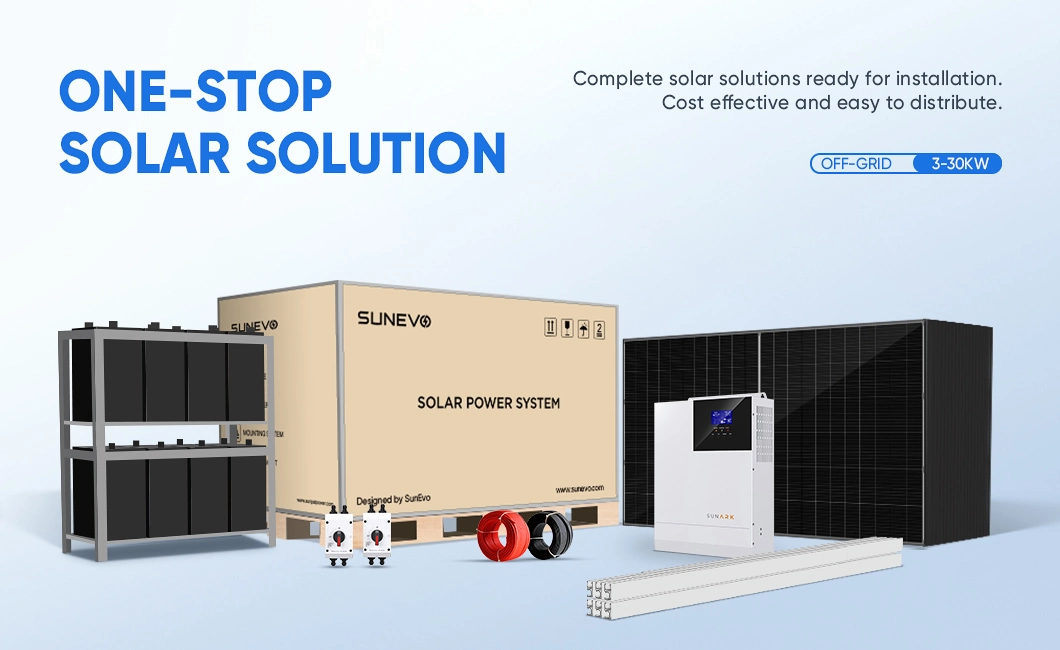 Sunevo 10 Kw 10000W Solar System off Grid 10 kVA Solar Power System with Price