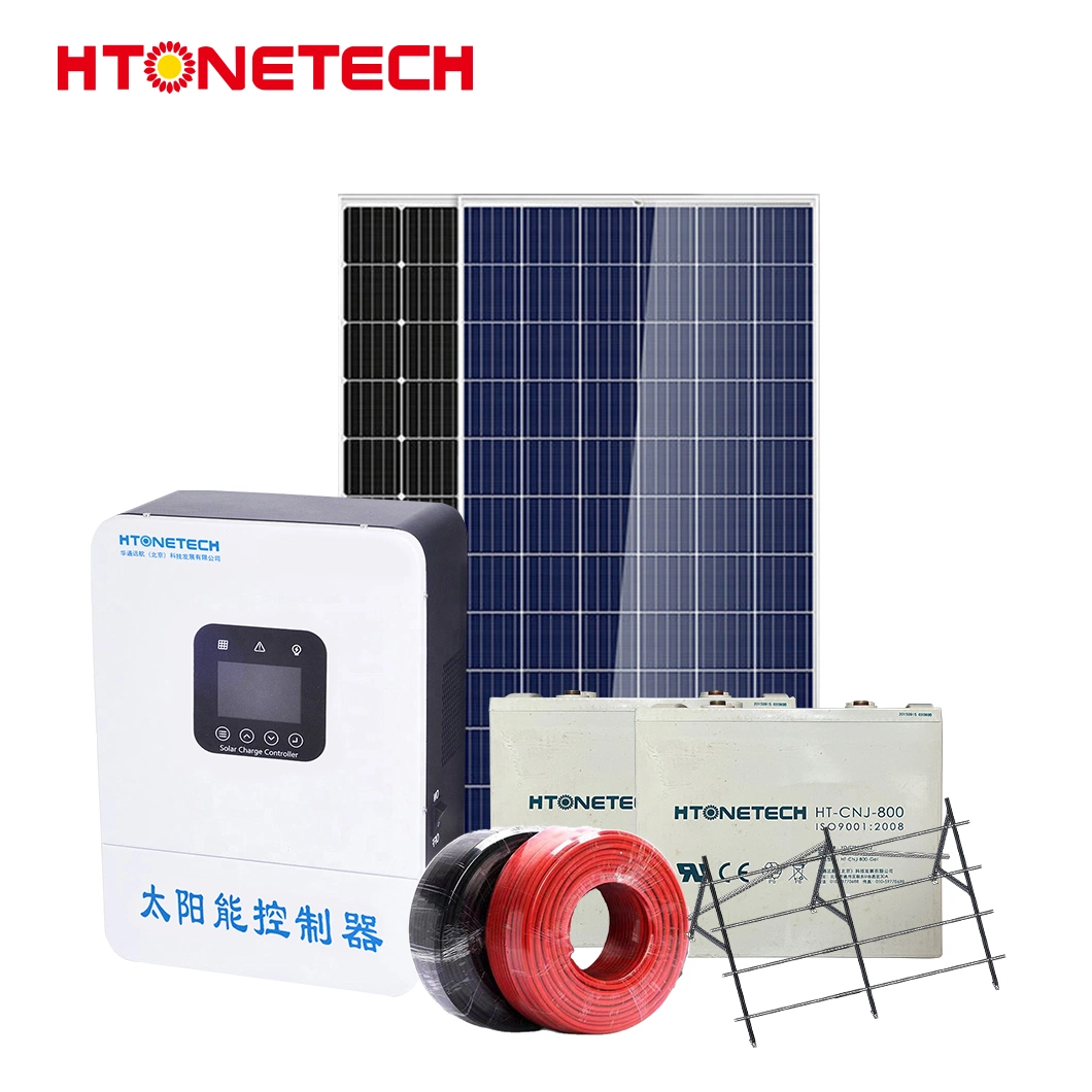 Htonetech Solar Complete System Kit 12kw off Grid Manufacturing China 40kw Home off on Grid Solar Energy System for Home