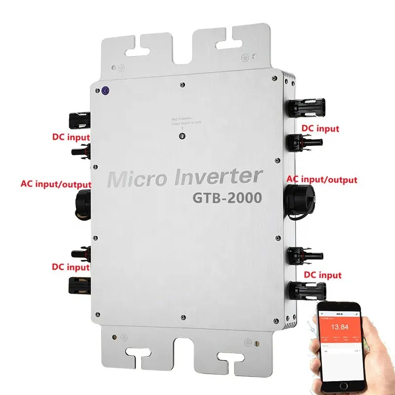 Microinverter 2000W 2400W 2800W Waterproof Solar Inverter 12 Years Manufacturer IP68 Micro Inverter Power