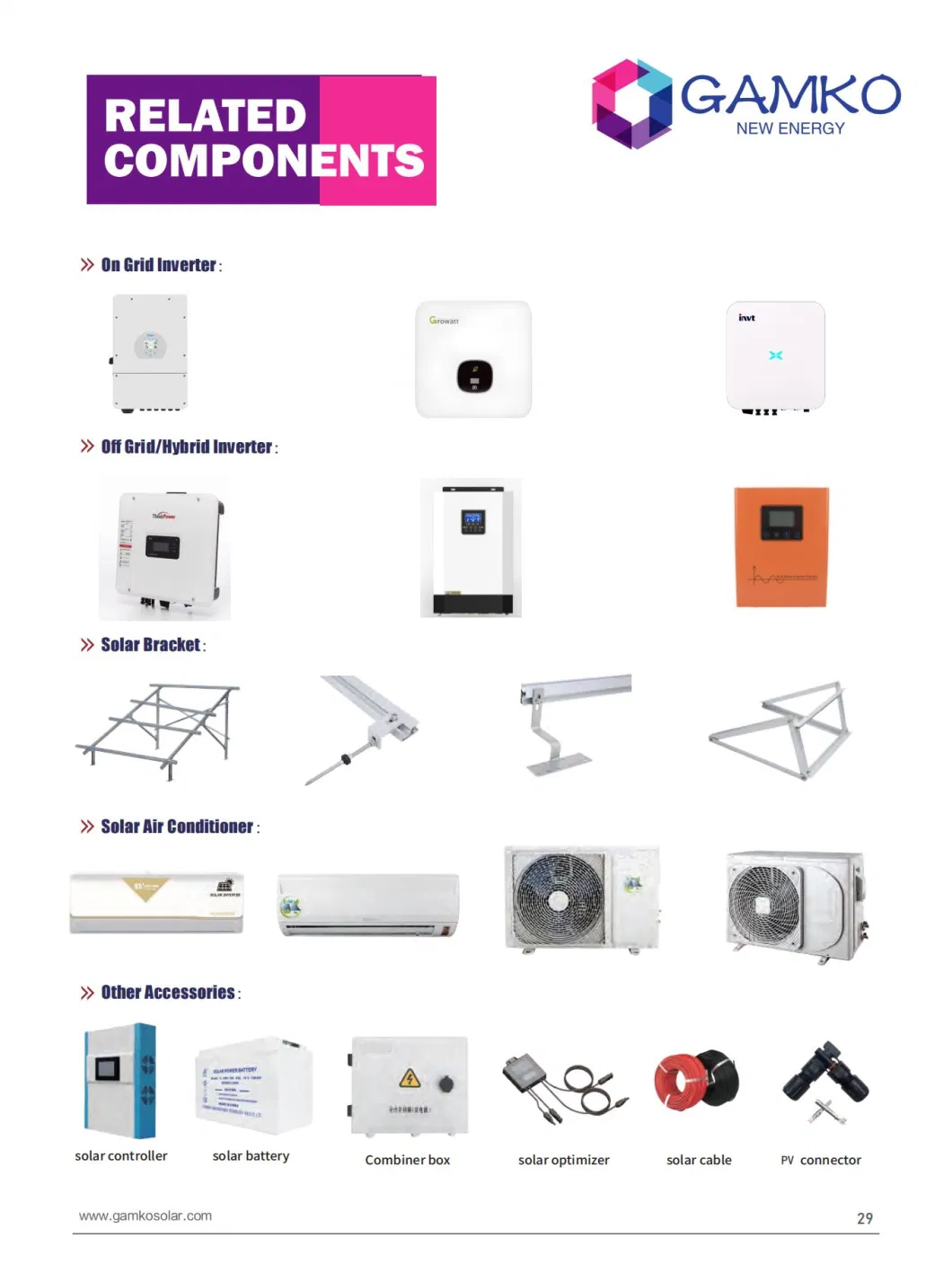 Wholesale House Complete Kit DDP 10kw on Grid Solar System 1kw-2MW OEM