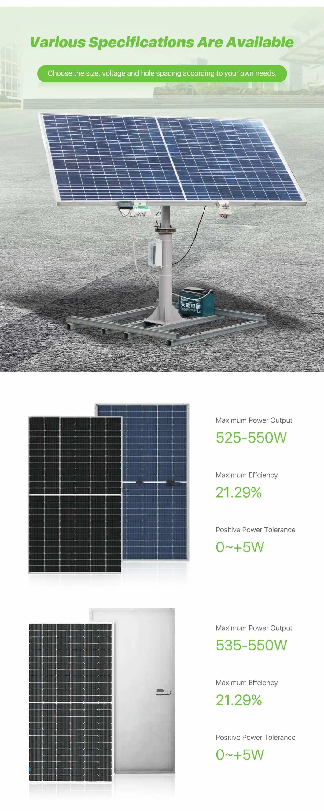 Complete off Grid Solar System 30kw Monocrystalline Solar Panels 10 Kw 20kw 30kw 50kw for Home Solar Panel Price