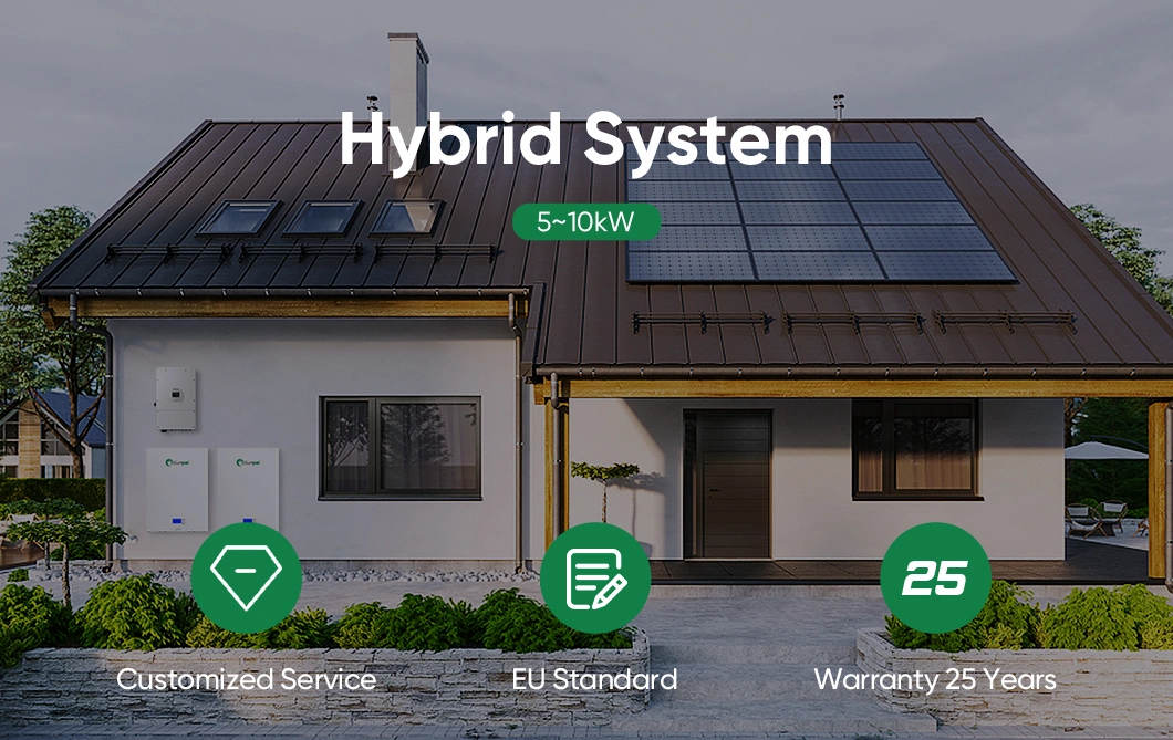 Solar Panel System for Home 8 Kw Solar System Kit 8 Kwh for Home Solar Lighting System Kit for Home Garden