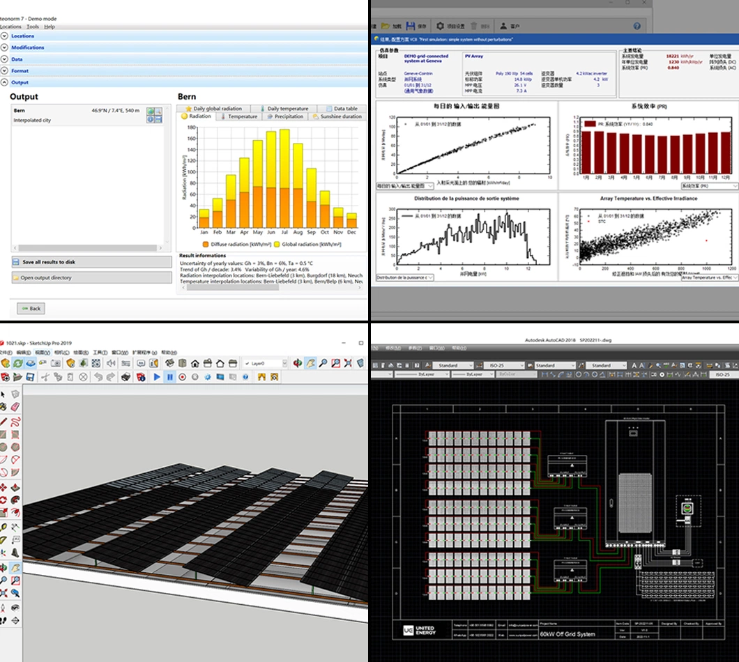 off Grid Photovoltaic Solar Panel System 200 Kw Energy Storage PV System