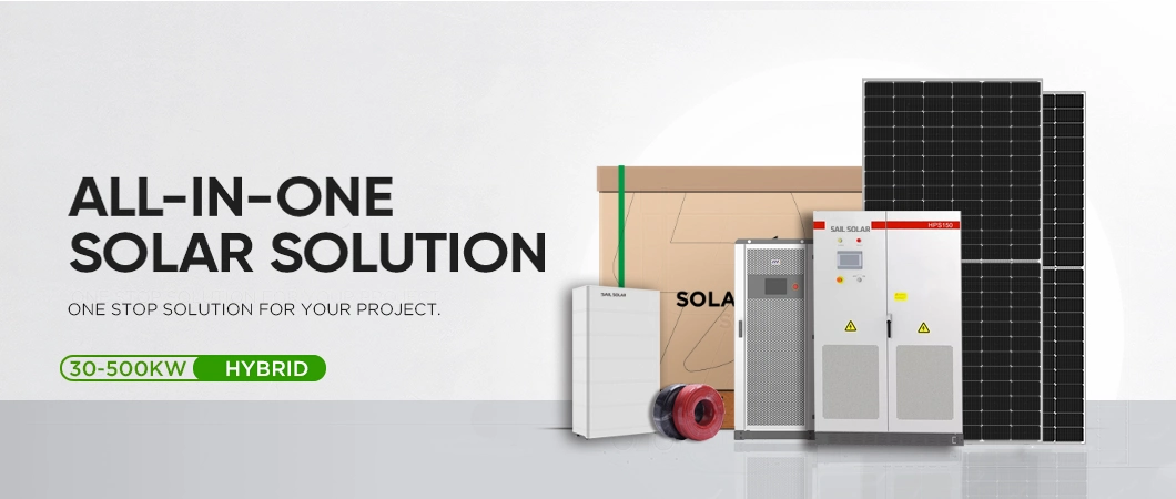 Sail Solar Storage Batteries Systems Photovoltaic 50kw Hybrid System 50 Kw Solar PV Systems