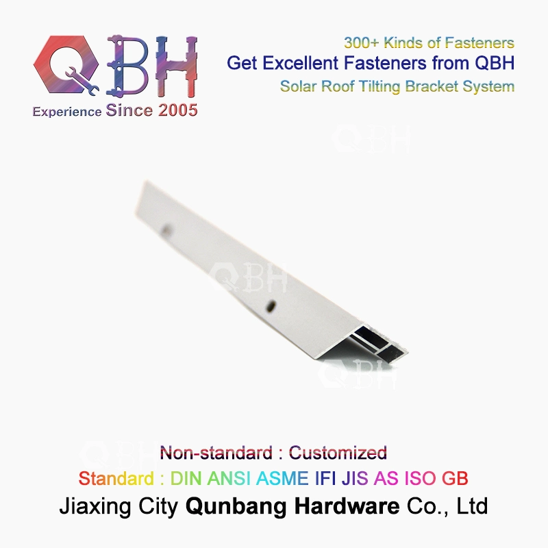 Qbh Customized Civil Commercial Industrial Solar Power Energy System Object Roofing Roof Sloping Tilting Mounting Bracket Rack Stand for Photovoltaic PV Panel