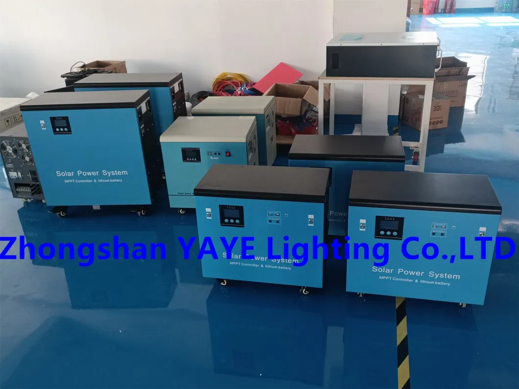 Yaye Best Solar Manufacturer Factory Home/Office Portable Mini Industrial Power System Station Lithium Battery Generator 2kw/3kw/5/6kw/10kw/12kw/15kw/20kw/30kw