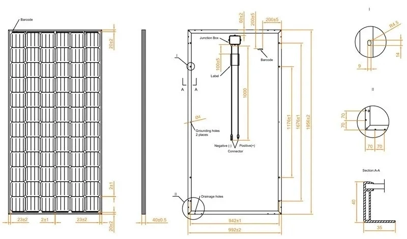 200W 300W 330W 350W 400W 440W 450W1kw 2kw CE TUV ETL Cechigh Efficiency Solar Panel