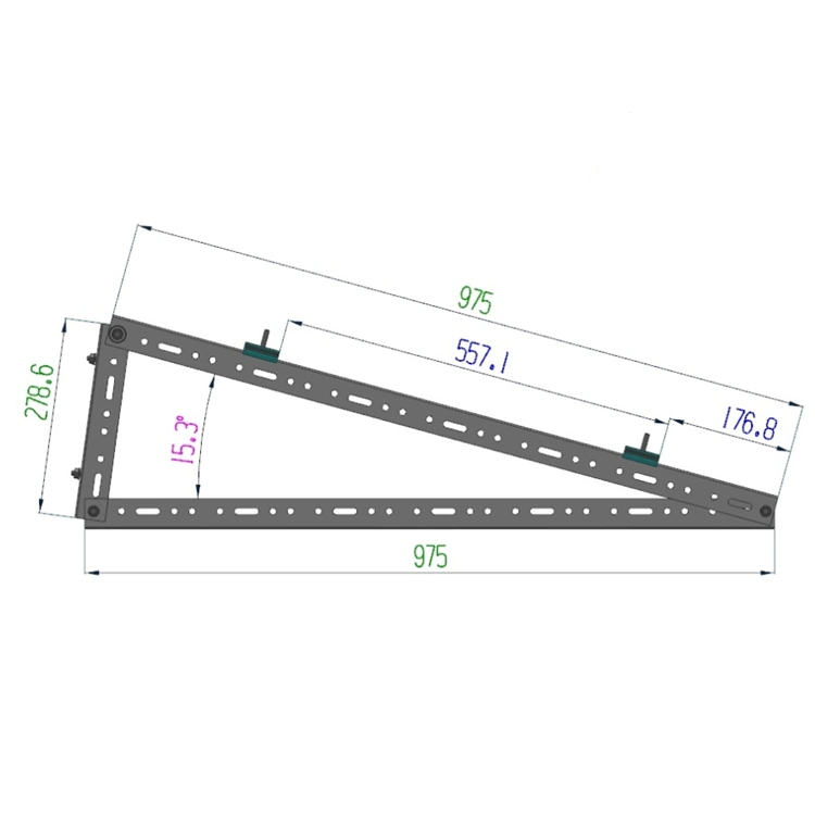 Customized Flat Roof Solar Triangle Tripod Mounting Bracket