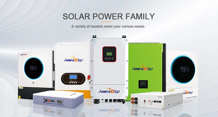 Amensolar 5kVA Low Frequency Hybrid 3 Phase MPPT Charge Controller Solar Inverter