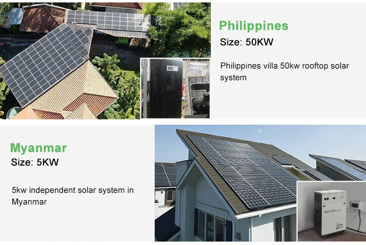 5 Kw Home off Grid Photovoltaic Kit Solar Panel Brackets Mounting Tracking Energy Storage System