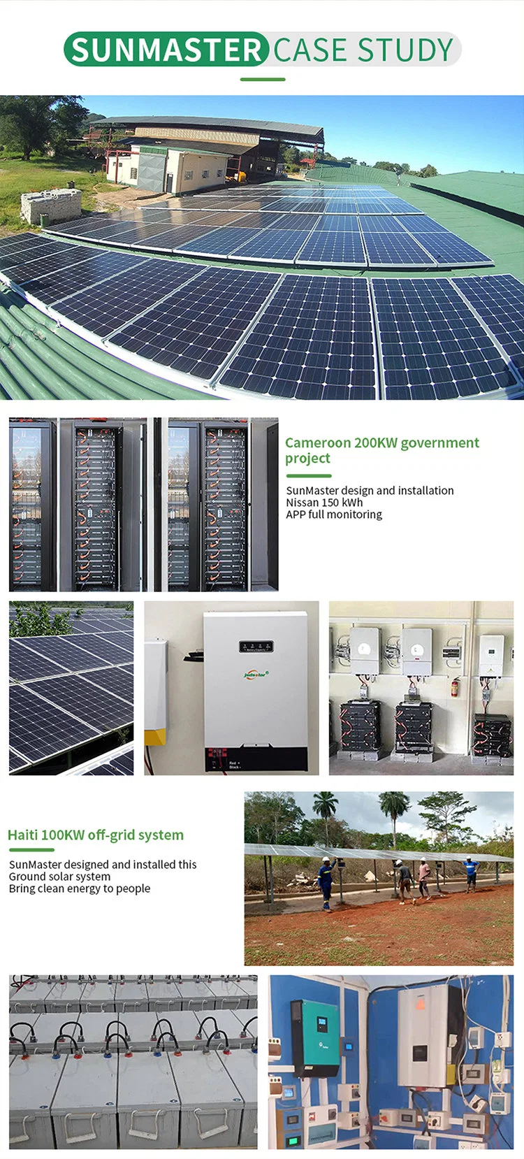 Custom 20 Kw Air Conditioner Solar System 5kw Complete Station 3000 Wh 20kw off Grid 2kw Ome Solar Power System