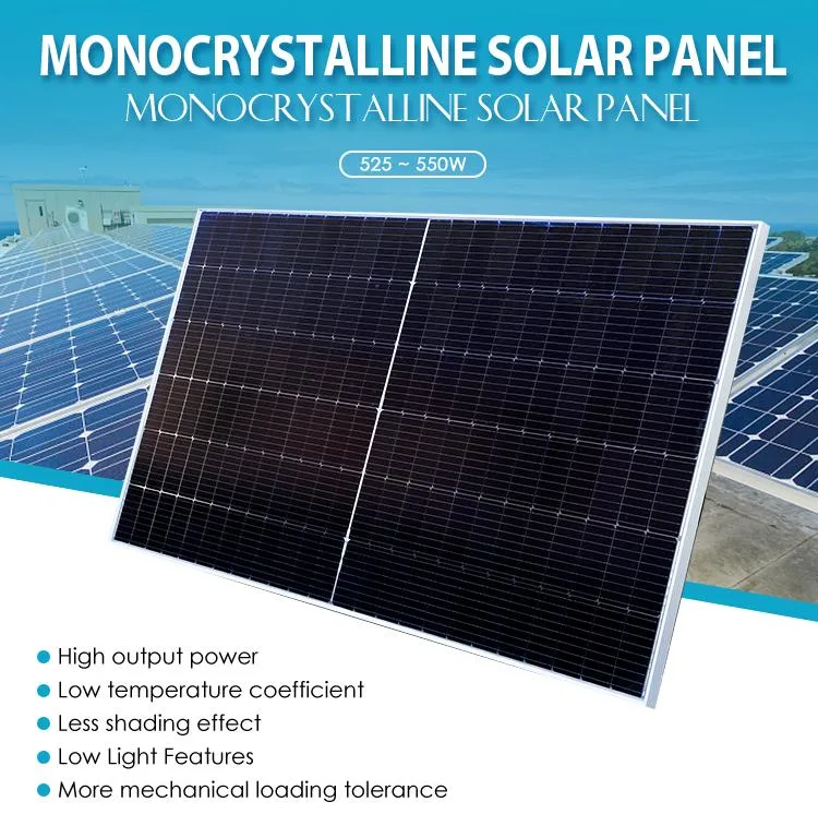 Half Mono Cell 540W 550W 1kw 2kw 3kw 5kw 10kw Solar Panel