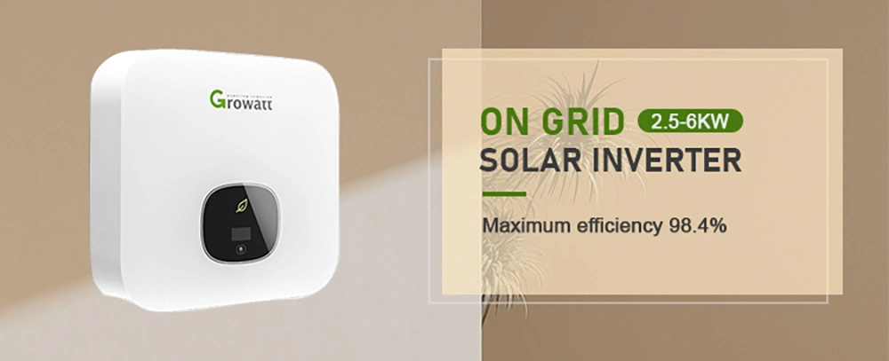 Growatt Min 5000tl 2.5kw/3kw/3.6kw/4.2kw/4.6kw/5kw/6kw Single Phase on Grid Tie Solar Power Inverter Price