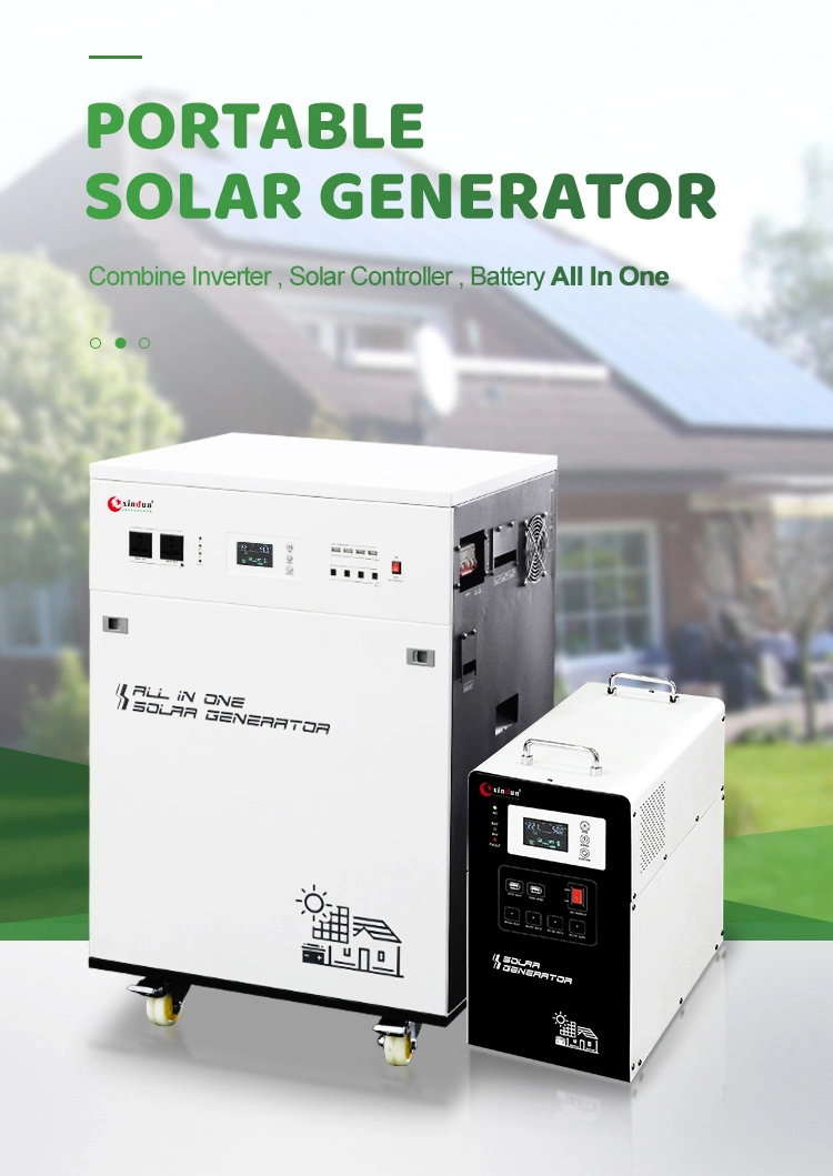 for Home Use 12V 1kVA 24V 2000W 3kVA 48V 5kw Solar Portable Power off Grid Hybrid Generator