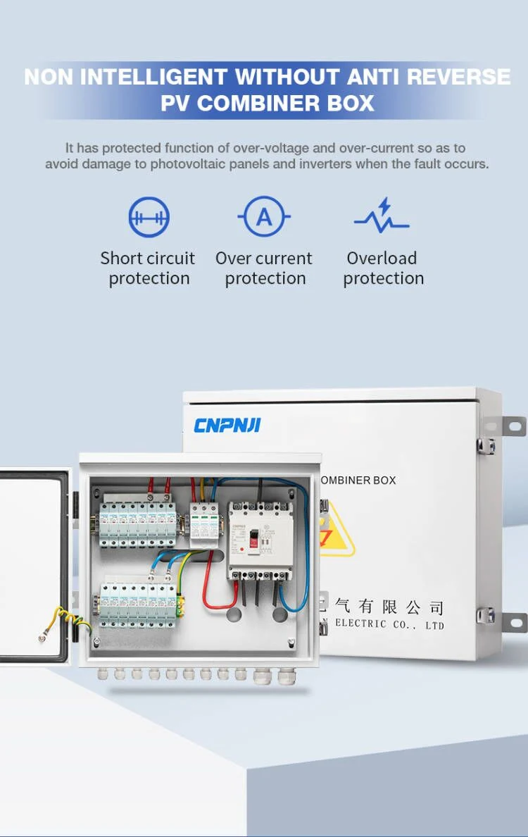 1000V PV Power Combiner Box 8 in 1out Junction Box for Solar Panel