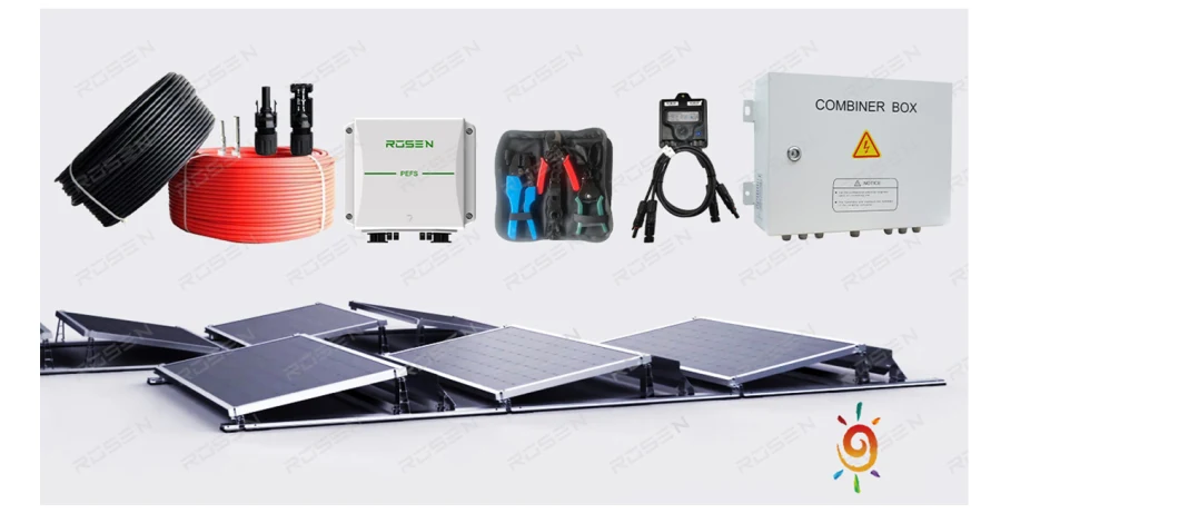 10000 Watt Solar Panel System Generator Solar Energy Storage System with 2 MPPT