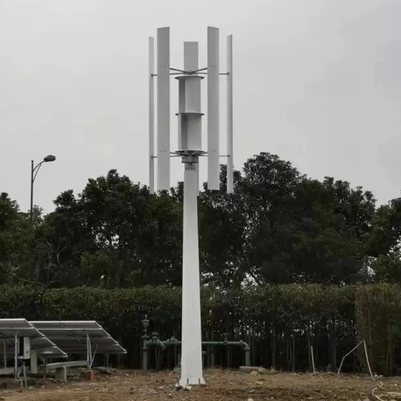 5kw 10kw Vertical Axis Wind Turbine Generator for Wind Solar Hybrid System