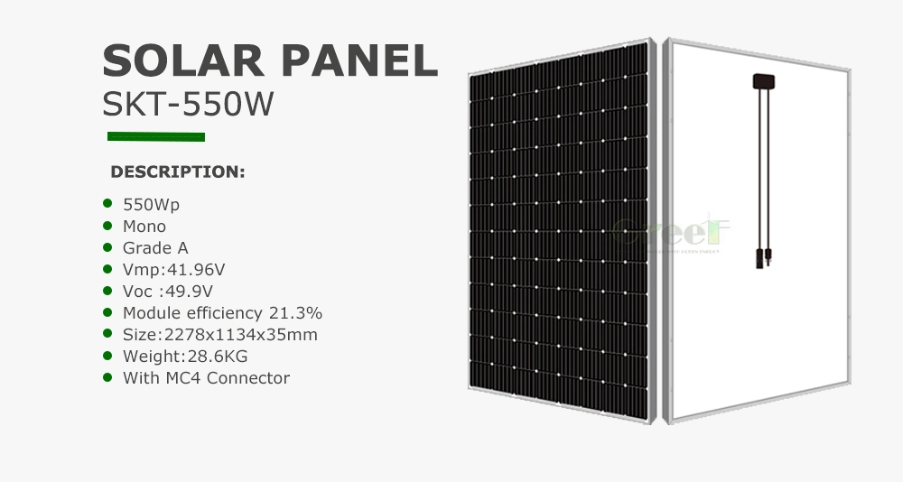 Complete 3000W, 5000W Solar System Hybrid 5kVA PV Panel Kit for Home