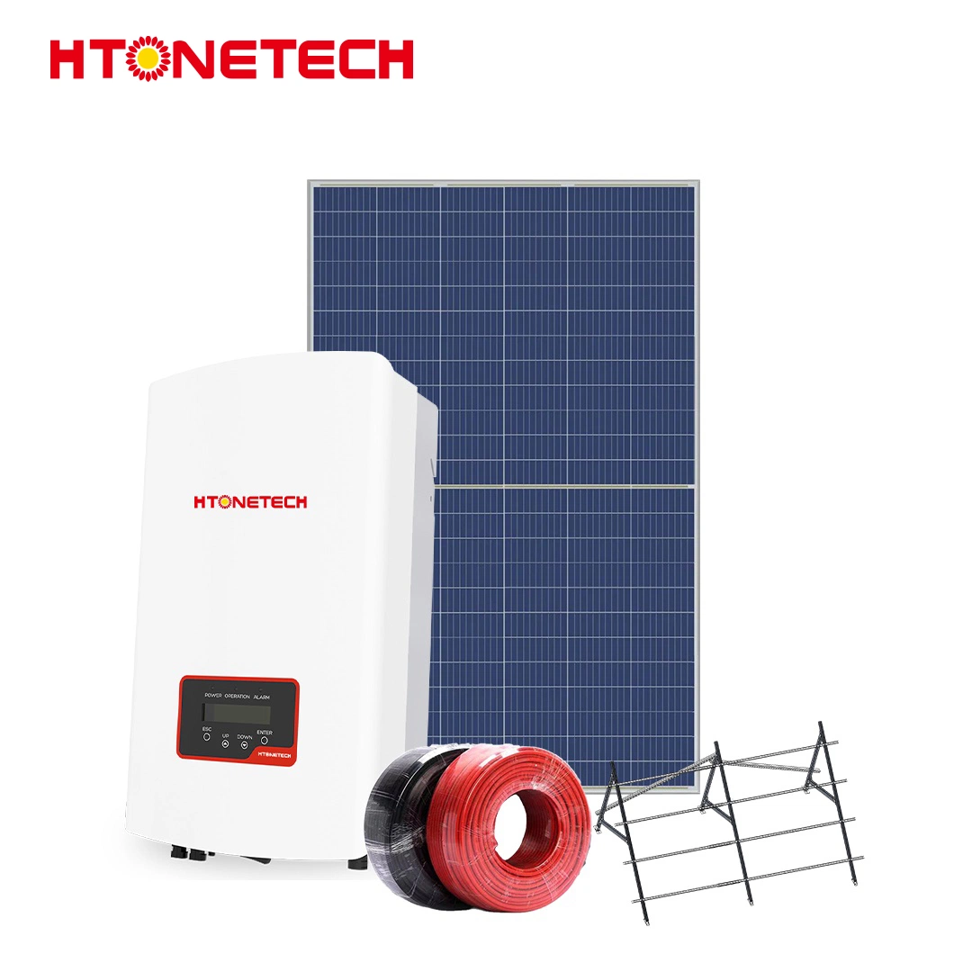 Htonetech Solar Hybrid Inverter Without Battery Solar Panel 25W China Manufacturers 30kw 40kw 50kw 1500W 2000W on Grid 10kVA Solar System